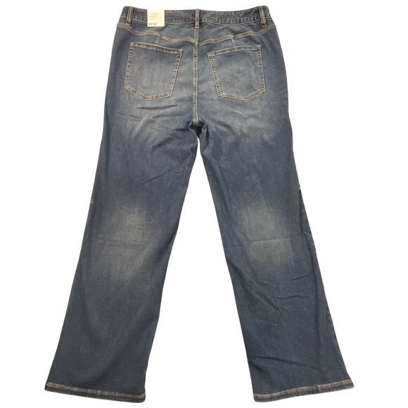 Lane Bryant Fit Genius Straight High-Rise Stretch Jeans Flex Waistband 22 / 24 - Picture 4 of 14